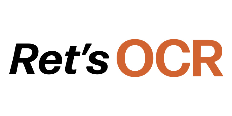 AI-OCR「RET’S OCR with AI inside」